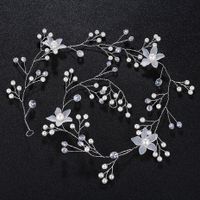 Handmade Pearl Shell Flower Bride Beach Wedding Jewelry Hairband Dress Accessories main image 3