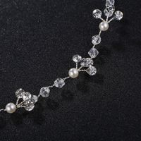 Korean Simple Rhinestone Single Row Bridal Hair Hand-made Headdress Wholesale main image 5