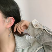 Ins Earless European And American Snake-shaped Ear Clip Female Retro Hong Kong Style Cool Handsome Dark Tied Ear Exaggerated Ear Hanging main image 1