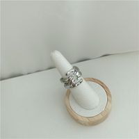 Hot Selling Retro Temperament Ring Personality Two-color Open Index Finger Ring main image 6