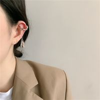 New C-ring Half Circle Crystal Pendant Earrings No Pierced Ear Bone Clip Wholesale main image 5
