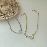 Baroque Shaped Pearl Long Copper Chain Retro Clavicle Chain Simple Palace Style Necklace For Women main image 3