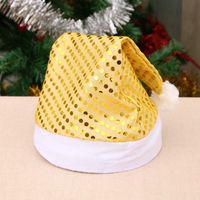 Christmas Adult Christmas Hat Sequined Christmas Decorative Cap Christmas Hat For The Elderly Party Performance Decorations Cap main image 3