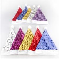 Christmas Adult Christmas Hat Sequined Christmas Decorative Cap Christmas Hat For The Elderly Party Performance Decorations Cap main image 5