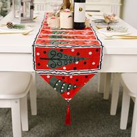 Christmas Decorations Knitted Cloth Table Banner Creative Christmas Decoration main image 6