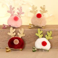 Christmas Decorations Antlers Hairpin Barrettes New Christmas Gift Headdress For Children And Kids Present Small Gift main image 6