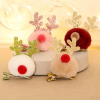 Christmas Decorations Antlers Hairpin Barrettes New Christmas Gift Headdress For Children And Kids Present Small Gift main image 5
