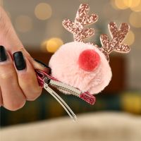 Christmas Decorations Antlers Hairpin Barrettes New Christmas Gift Headdress For Children And Kids Present Small Gift main image 4