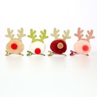 Christmas Decorations Antlers Hairpin Barrettes New Christmas Gift Headdress For Children And Kids Present Small Gift main image 3