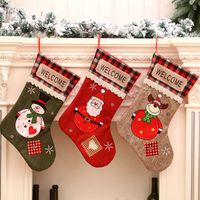 New Polyester Fabric Extra Large Christmas Stocking main image 1