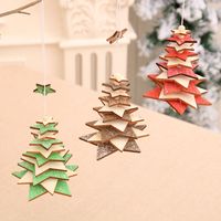 Christmas Decorations Wooden Bells Pendant Wholesale main image 6