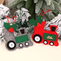 Christmas Fabric Car Pendant Christmas Tree Pendant Christmas Decorations Christmas Small Pendant Small Gift main image 3