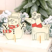Christmas Wooden Decoration Drawing Kindergarten Diy Handmade Drawing Educational Children's Toys Small Gifts Present main image 4