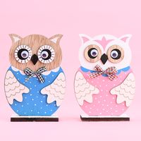Easter Wooden Color Owl Wooden Decoration main image 5