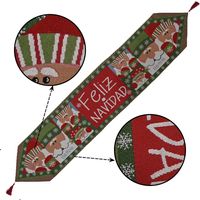 New Christmas Decoration Knitted Cloth Table Runner Creative Christmas Table Decoration main image 6