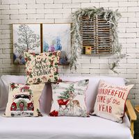 New Christmas Decorations Imitation Knitted Pillowcase Wholesale main image 1