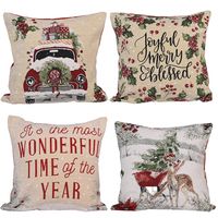 New Christmas Decorations Imitation Knitted Pillowcase Wholesale main image 3