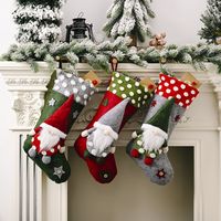 Christmas Ornaments Forest Elderly Lamb Christmas Socks Faceless Doll Christmas Socks Gift Bag Wholesale main image 1