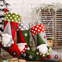 Christmas Ornaments Forest Elderly Lamb Christmas Socks Faceless Doll Christmas Socks Gift Bag Wholesale main image 6