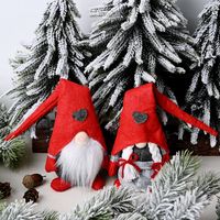 Haobei 20 New Christmas Decorations Forest Elderly Love Standing Doll Little Doll Faceless Doll Ornaments main image 4