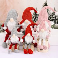 Christmas Supplies Red-haired Forest Old Man Hanging Legs Ornaments main image 1