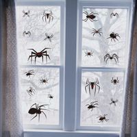 New Wall Sticker Halloween Theme Series Funny Red Eye Spider Window Glass Sticker main image 3