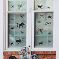 New Wall Sticker Halloween Theme Series Funny Red Eye Spider Window Glass Sticker main image 4