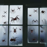 New Wall Sticker Halloween Theme Series Funny Red Eye Spider Window Glass Sticker main image 5