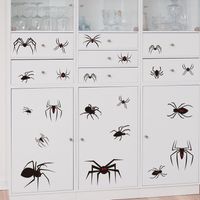 New Wall Sticker Halloween Theme Series Funny Red Eye Spider Window Glass Sticker main image 6