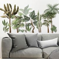 Inkjet Wall Stickers Large Tropical Vegetation Series Home Background Wall Stickers main image 6
