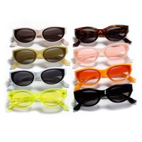 Fashion Carved Color Lens Cat's Eye Retro New Sunglasses For Women main image 5