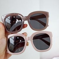 New Fashion Korean Square Frame Retro Big Frame Thin Sunglasses main image 6