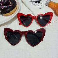 Elegant Heart Shape UV400 Special-Shaped Mirror Clubmaster Full Frame Women's Sunglasses main image 2