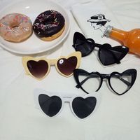 Elegant Heart Shape UV400 Special-Shaped Mirror Clubmaster Full Frame Women's Sunglasses main image 1