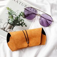 Portable And Durable Leather Frosted Sunglasses Case Wholesale main image 6