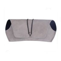 Portable And Durable Leather Frosted Sunglasses Case Wholesale main image 3