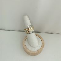 Hot Selling Retro Temperament Ring Personality Two-color Open Index Finger Ring sku image 3