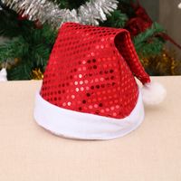 Christmas Adult Christmas Hat Sequined Christmas Decorative Cap Christmas Hat For The Elderly Party Performance Decorations Cap sku image 2