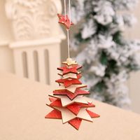 Christmas Decorations Wooden Bells Pendant Wholesale sku image 4
