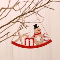 2020 New Christmas Decorations Swing Wooden Horse Christmas Letter Card Can Be Door Hanging Decoration Gift sku image 2