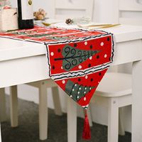 New Christmas Decoration Knitted Cloth Table Runner Creative Christmas Table Decoration sku image 4