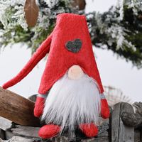 Haobei 20 New Christmas Decorations Forest Elderly Love Standing Doll Little Doll Faceless Doll Ornaments sku image 3