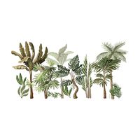Inkjet Wall Stickers Large Tropical Vegetation Series Home Background Wall Stickers sku image 1