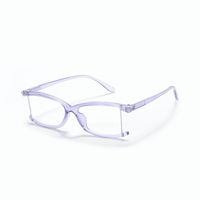 Fashion Borderless Anti-blue Light Flat Mirror Square New Retro Glasses sku image 1
