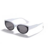 Fashion Carved Color Lens Cat's Eye Retro New Sunglasses For Women sku image 5