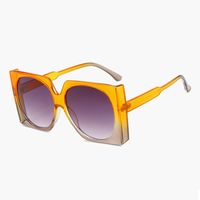 Fashion Square Box Big Frame Men And Women's Trend Wild Sunglasses Metal Hinge Wholesale sku image 3