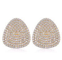 Fashion Metal Flash Diamond Triangle Earrings Wholesale main image 1