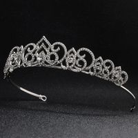 New Baroque Bridal Crown Hollow Alloy Rhinestone Wedding Headdress Wholesale main image 1