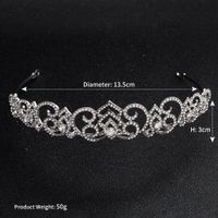 New Baroque Bridal Crown Hollow Alloy Rhinestone Wedding Headdress Wholesale main image 5