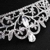 Style Baroque Vintage Couronne De Mariée Ronde En Alliage De Diamants Coiffe De Mariage De Mariée En Gros main image 5